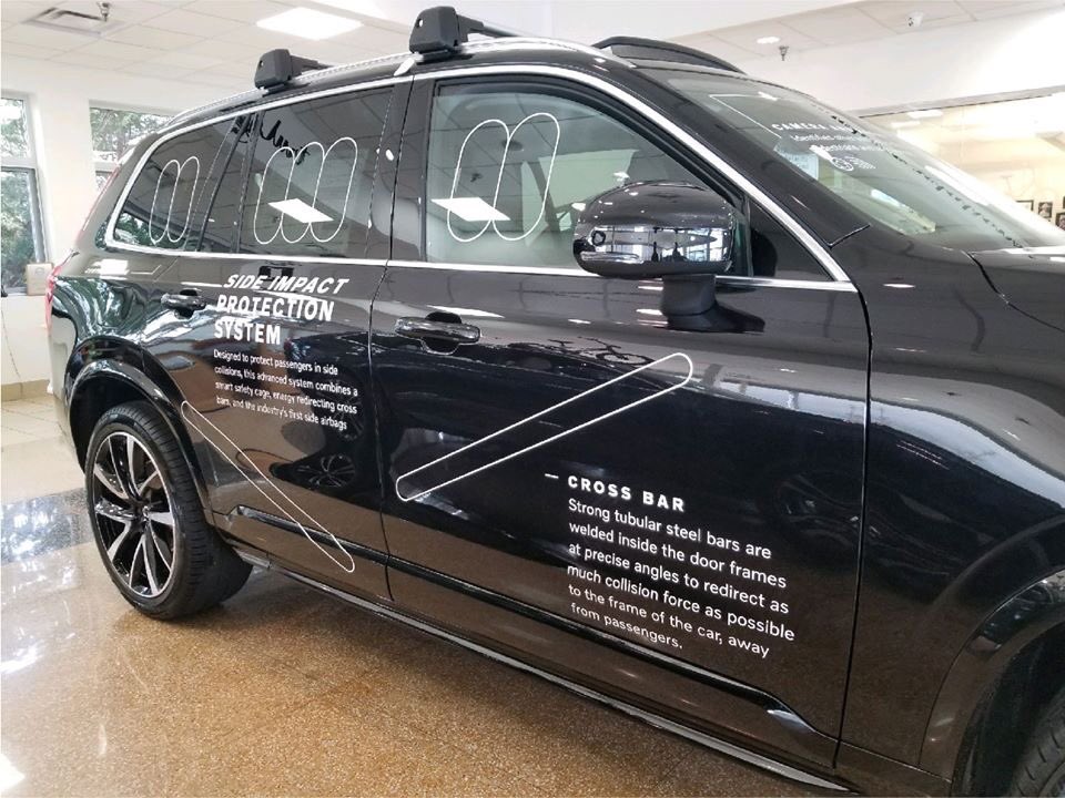 mj_corp's tweet photo. Happy Monday! We hope everyone is staying strong in these tough times!
This morning we take a look back at our Sign Shop team's signage skills as they laid this #3M vinyl on this new Volvo to show some of its exterior safety features! #safetyfirst #volvo #signage #thesignshop https://t.co/BZD70afFDM