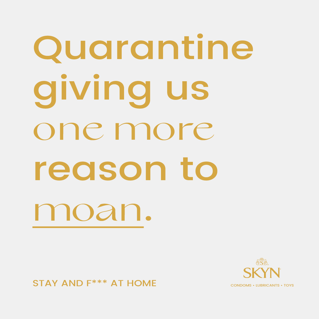 SKYNCondoms's tweet photo. We'll get through this together. #Staythefhome #Staythefuckhome https://t.co/szs3wEtkyT
