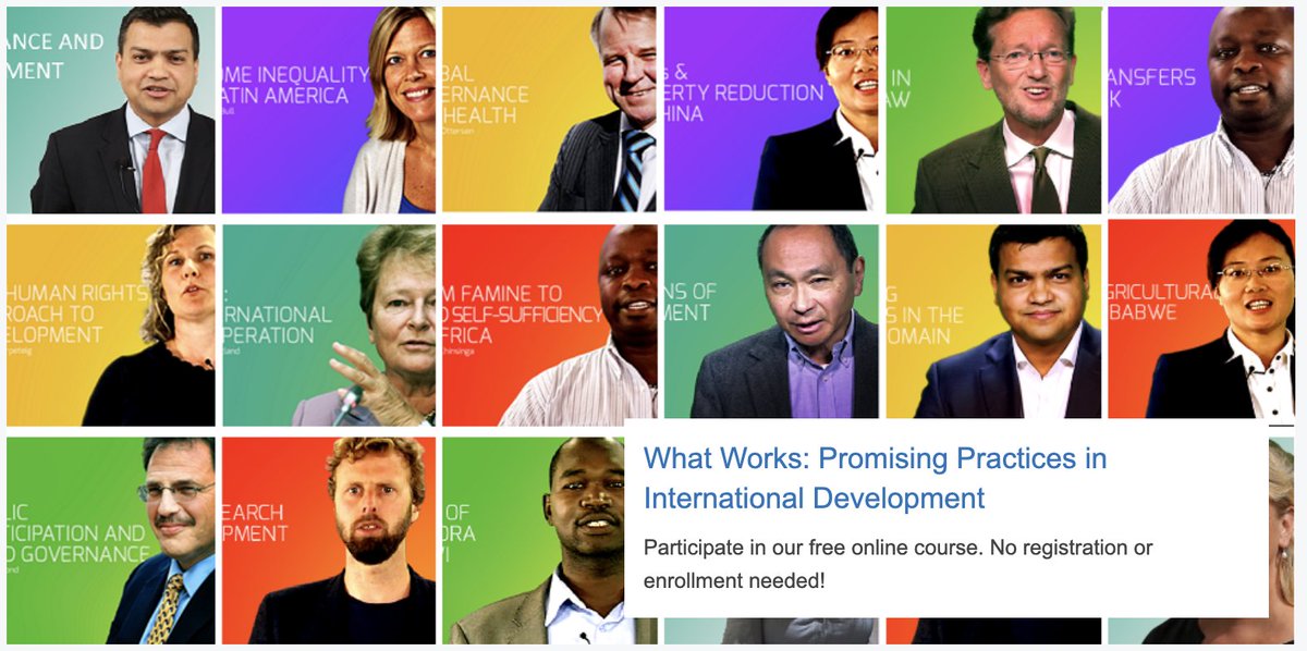 VOnyango_'s tweet photo. In pursuit of an efficient, effective, free and open online course? Check out: "What Works? Promising Practices in International Development"! No registration or enrollment needed! https://t.co/zRbMynibx9 #WhatWorksUiO https://t.co/esHu5ELL4v