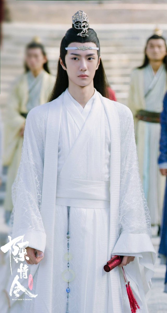 On the other end of the spectrum, I love his all-white ensemble from his arrival at the Nightless City for indoctrination in  #TheUntamed.  #ACNHDesign  #cql  #MDZS  #lanwangji