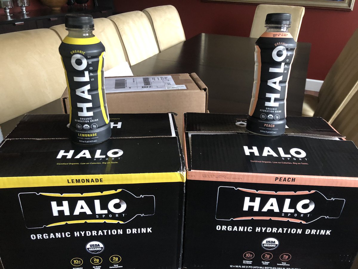 LawguyJP's tweet photo. Shout out to Robin and Halo Sport for keeping us well-hydrated during our sheltering at home! #halosport https://t.co/mllOAcc7Kp