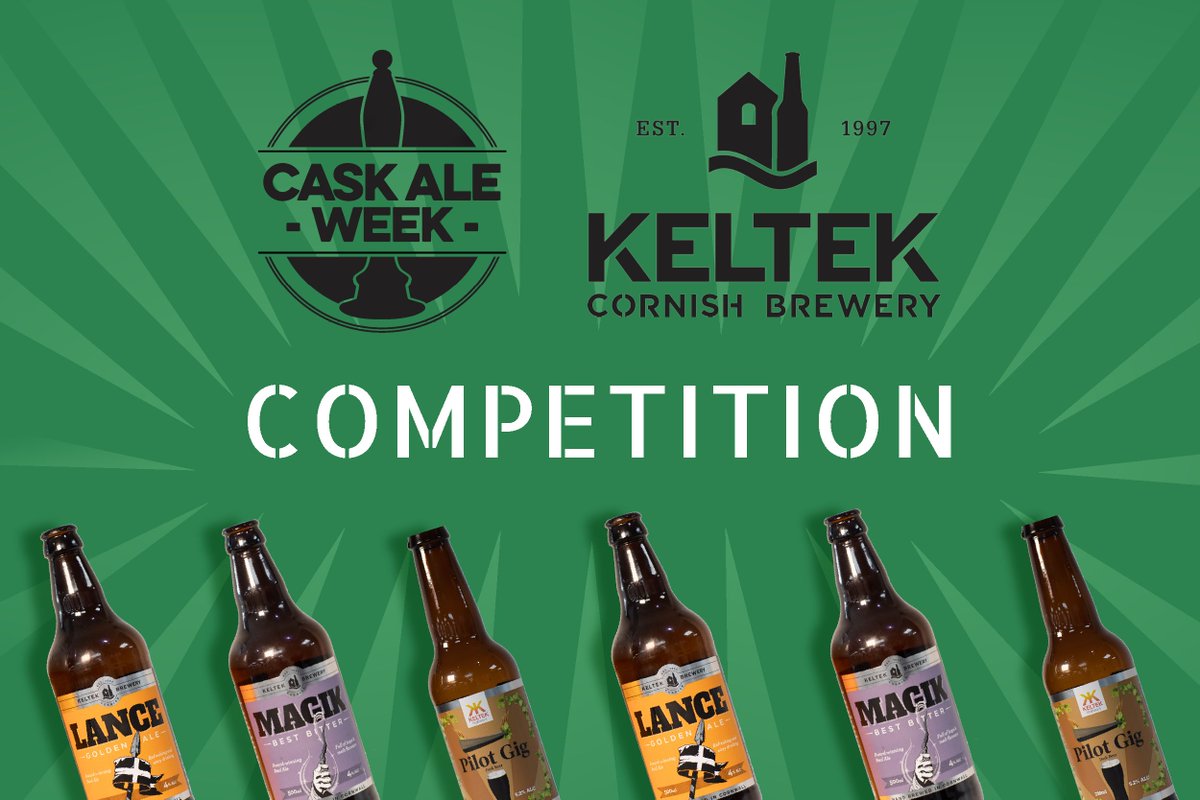 Cask Ale Week (@caskaleweek) on Twitter photo DON'T MISS! Our #beer giveaway with <a href="/KeltekBrewery/">Keltek Brewery</a> 🍻. 4 cases are up for grabs. Including a 12-pack of Magik: Keltek's champion bitter which is well-balanced and has some subtle orange flavours. To enter, follow, retweet, like & comment using #CaskAleWeek. Cheers & good luck 🍻 DON'T MISS! Our #beer giveaway with <a href="/KeltekBrewery/">Keltek Brewery</a> 🍻. 4 cases are up for grabs. Including a 12-pack of Magik: Keltek's champion bitter which is well-balanced and has some subtle orange flavours. To enter, follow, retweet, like & comment using #CaskAleWeek. Cheers & good luck 🍻