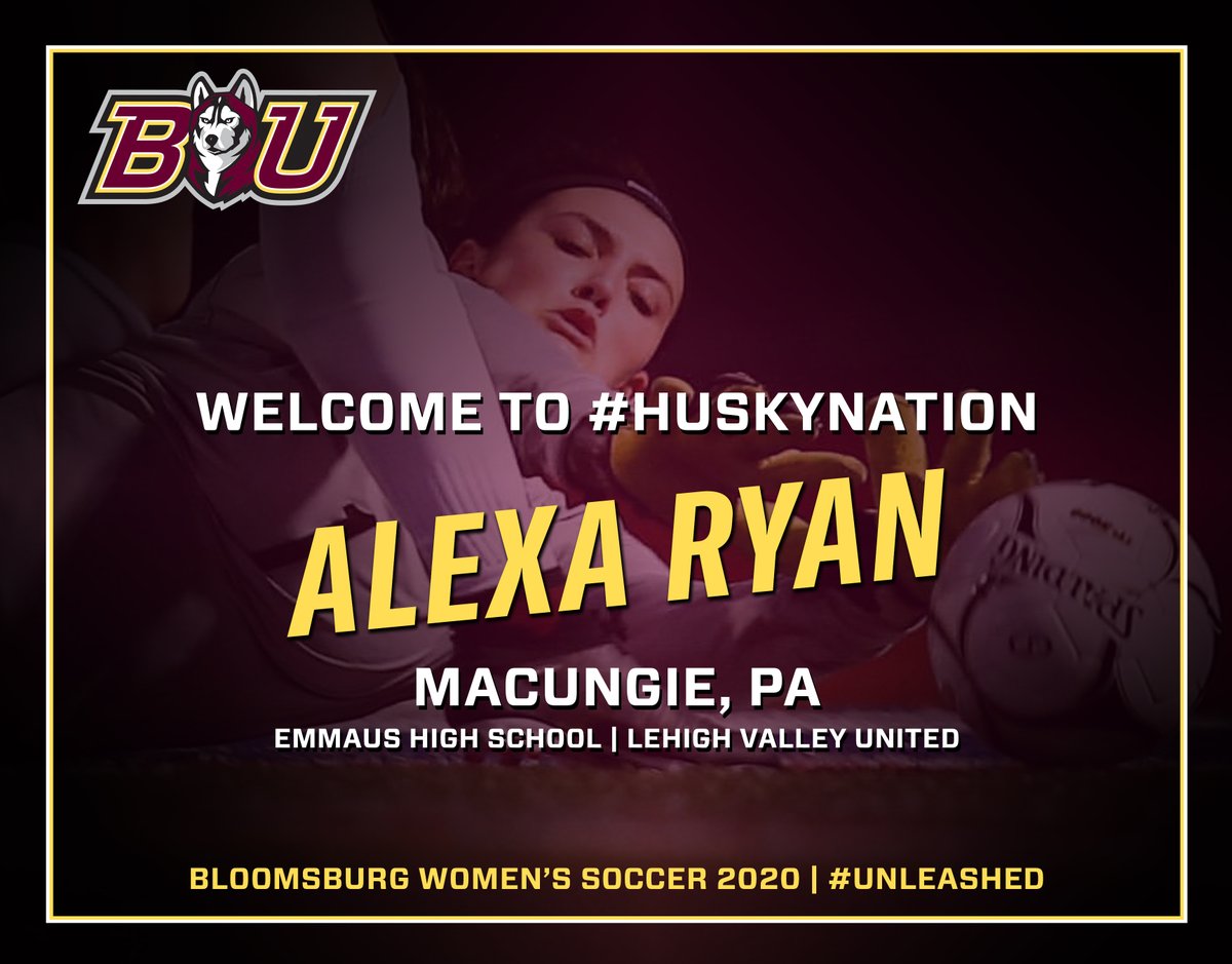 WSOC: <a href="/BUHuskies_wsoc/">BU Huskies W Soccer</a> welcomes Alexa Ryan as part of the incoming class of 2020!

Alexa is a native of Macungie, PA, and played at Emmaus High School. She also played for Lehigh Valley United. 

#Unleashed