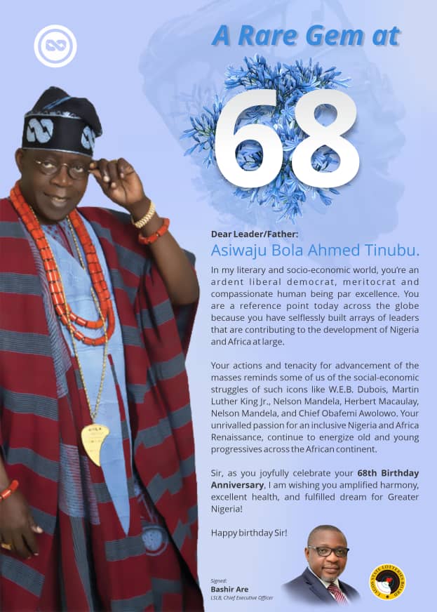 Bashir Are, CEO-Lagos Lotteries & Gaming Authority tweet media