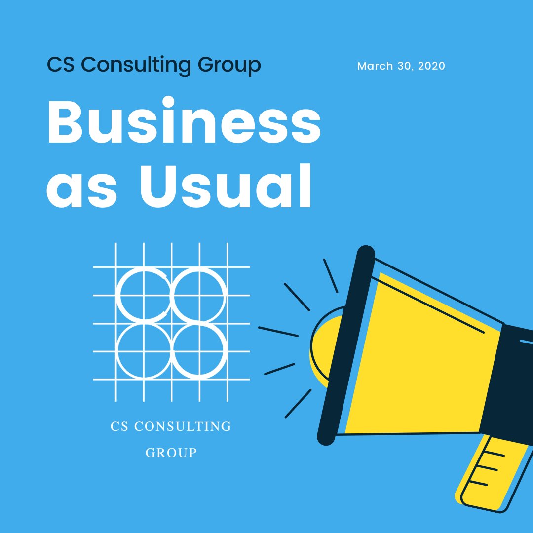 csconsultingeng's tweet image. With further restrictions on movement announced by the Government on Friday March 27th, CS Consulting wishes to reaffirm to our Clients and Colleagues that we are business as usual. See our full statement at linkedin.com/posts/cronin-%…

#csconsulting