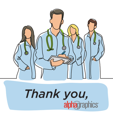 Shout out to all our Doctors facing one of the craziest global pandemics ever. We sure do appreciate you all! Happy National Doctor's Day! #NationalDoctorsDay #COVID19 #Coronavirus #Pandemic #ThankYou <a href="/alphagraphics/">AlphaGraphics</a>