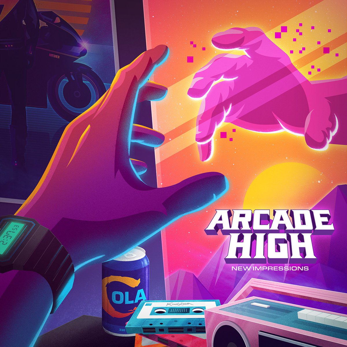 Signalnoise's tweet image. A selection of #synthwave album art I've had the pleasure of working on.
