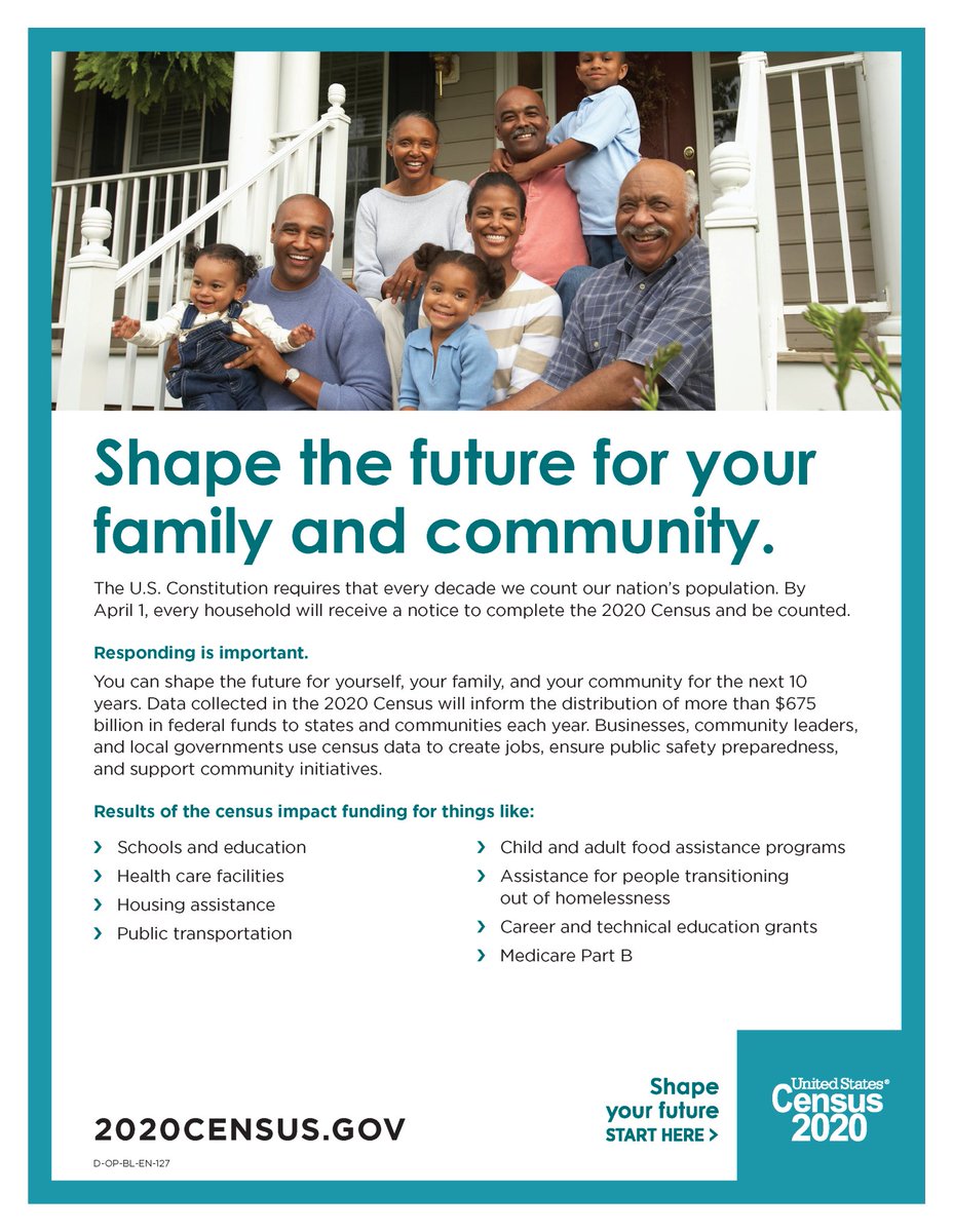 OakFamServices's tweet photo. April 1 is #CensusDay! 🗓 Make sure you are counted, so our #community can get the #funding it needs for #education, #housing assistance, public #transportation, food assistance programs and more. @uscensusbureau #Census2020 #2020census #MIVoiceCounts #BeCountedMI2020 #countmein https://t.co/fZ1vljeD4k