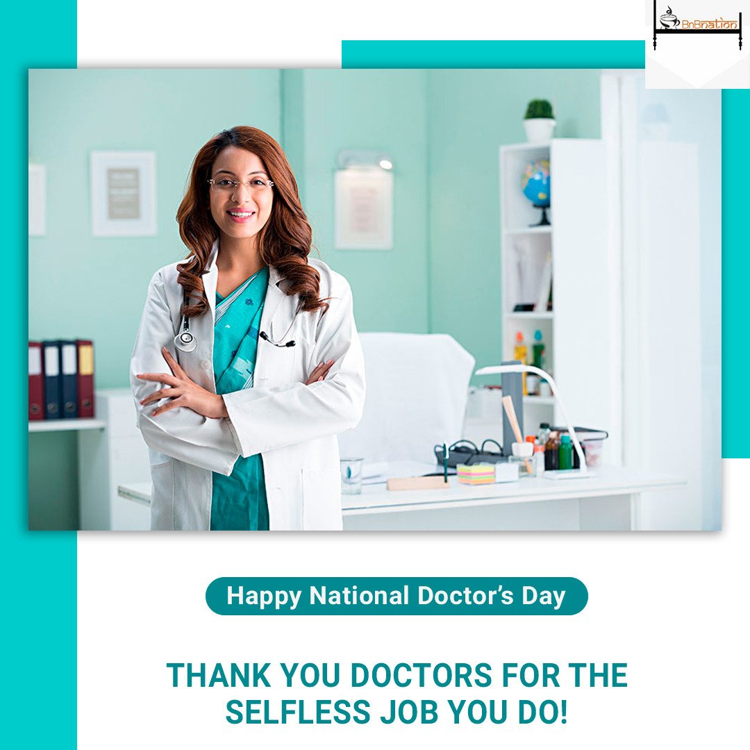 bnb_nation's tweet image. Amid the COVID-19 crisis, BnBNation expresses gratitude towards the Doctors who risk themselves for us! Happy Doctors Day!
#BnBNation #DoctorsDay  #doctorsday2020 #HappyDoctorsDay #StayHome #Covid19India
