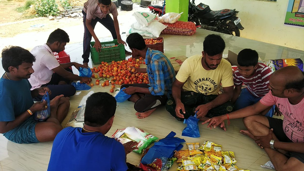 Our Team  #AAYuvathaHyd distributed Vegetables and other house needs to 60+ families today ! #StaySafeOne Name >> Many Loves Stylish Star  @alluarjun  #HappyBirthdayAlluArjun #Pushpa  @AlluSirish Team  #AlluArjunYuvathaHyd