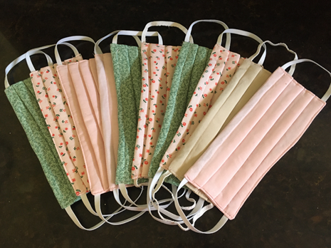 Thank you to our incredible volunteers! Masks like these, which are used in combination with Haven Hospice’s protective equipment, are handmade with love and donated to Haven staff.