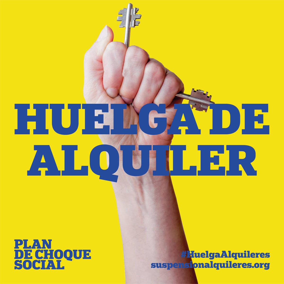 #HuelgaAlquileres a partir del 1 de abril

Entra en la web y súmate! ➡️ suspensionalquileres.org

Formulario de adhesión ➡️ suspensionalquileres.org/formulario/

Caja de resistencia ➡️ goteo.org/project/caja-d…

+Info:
inquilinatomalaga.org/2020/03/30/hue…