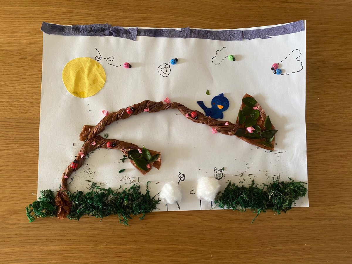 Charlottte7777's tweet photo. Isabelle’s spring picture! A fun afternoon of creativity @ClivetheCrane https://t.co/0KSJtVOvsM