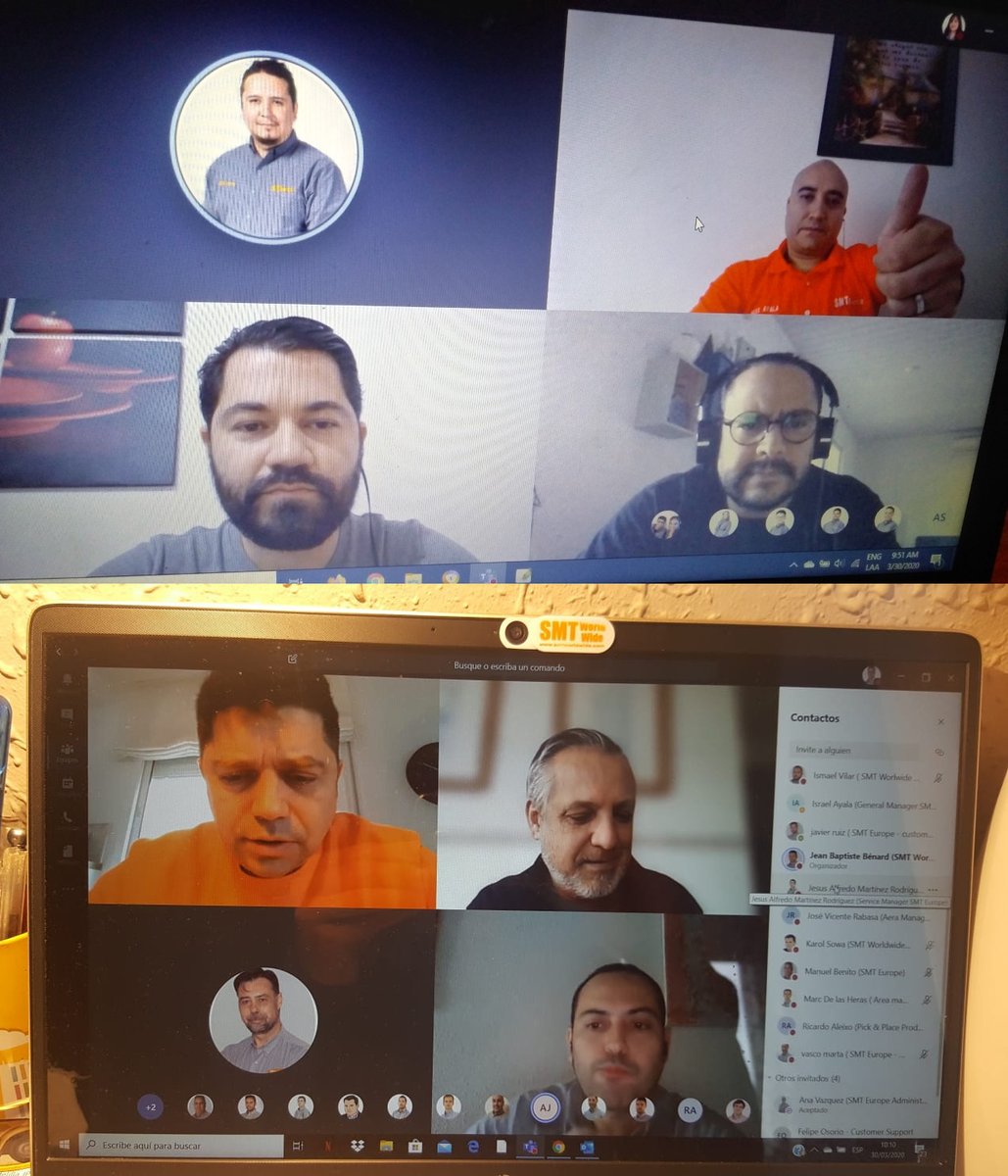 SMTLegacy's tweet photo. #SMTAmerica #SMTEurope Daily #video #conferences with our teams!  #smtfamily keeping up the excellence in #service &amp; #support #safefromhome #GoTeam https://t.co/aI8psUoecB