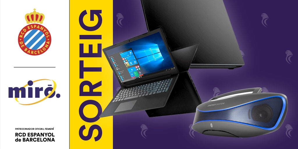 ¡Para amenizarte el confinamiento, gracias a <a href="/Miro_tcdc/">Miró</a>, sorteamos un pack de 💻➕📻!

🔁 Haz RT de esta publicación
📲 Sigue al <a href="/RCDEFemeni/">RCD Espanyol Femení</a>
📲 Sigue a <a href="/Miro_tcdc/">Miró</a>
✍️ Etiqueta a 3 amigos

+info: bit.ly/33YlUKt

#Volem  #EspanyoldeBarcelona  #RCDE  #RCDEFem #QuedateEnCasa