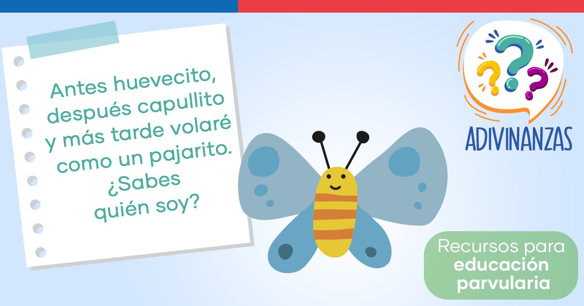 Entre los 4 y los 6 años a los niños/as les encanta adivinar. De esta forma favoreces el desarrollo del pensamiento, el lenguaje, la decodificación de conceptos, la concentración y memoria ➡️bit.ly/2xvR2oO
<a href="/Mineduc/">Ministerio de Educación</a> <a href="/F_integra/">Fundación Integra Chile</a> <a href="/JUNJI_Chile/">JUNJI Chile</a> @JUNJI_Metro <a href="/JUNJI_Biobio/">JUNJI Biobío</a>