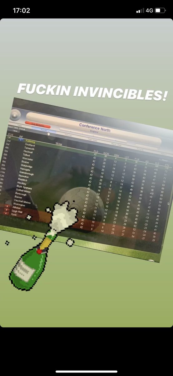 Seb_ElJefe's tweet photo. INVINCIBLES 🔥
#champmanager08 #CM08 #ChampionshipManager #Invincibles #ketteringtown @KTFCOfficial @cm0102legends https://t.co/lnPsAZBCeu