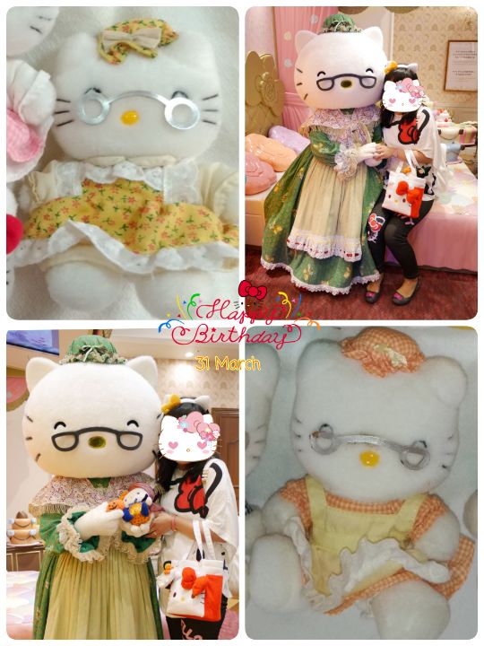 超希少　日本製　　サンリオ　ハローキティ　おばあちゃん　マーガレット　ぬいぐるみ Hello Kitty/ハローキティ・おばあちゃん＆おじいちゃん2体set・Plush