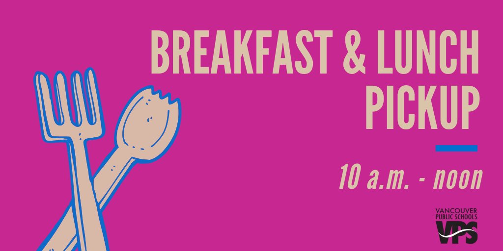 VPS is adding breakfast to its grab-and-go meals this week for children 0-18 yrs old! 🤗🍎
Pickup this week, starting today!