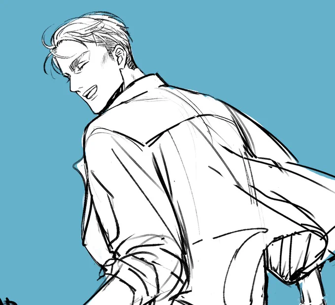 笑顔のえるびんが描きたくて。 