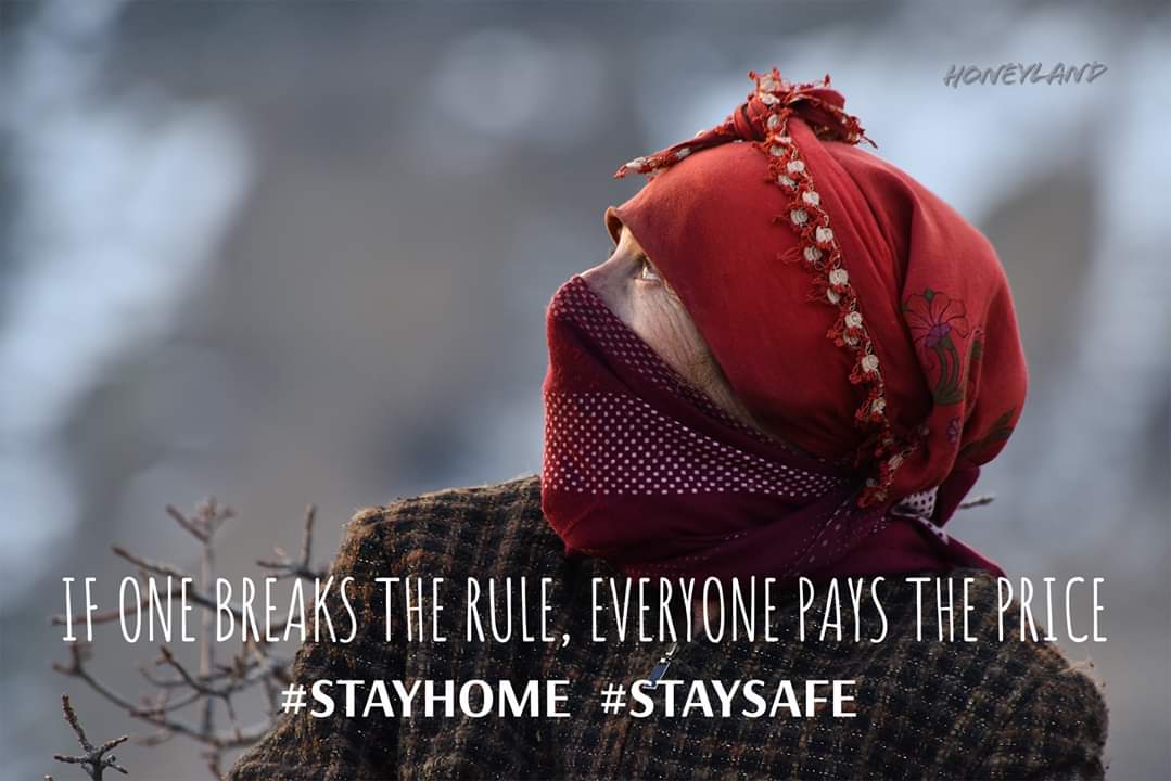 If one brakes the rule, everyone pays the price. #StayHome #Honeyland