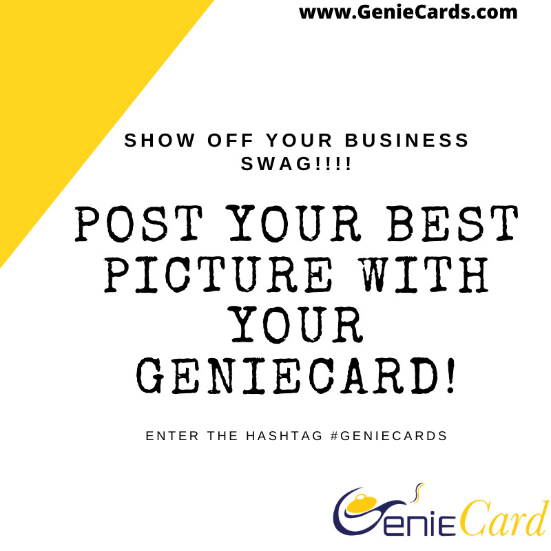 genie_cards's tweet photo. Show Us Some Love! We Want To See You With Your #GenieCards! Post Your Favorite Picture With Your GenieCard! Tell Us What You Love About Them!

#Geniecards #Entrepreneurlife #Business #Picture #Swag #OOTD #Love #SmallBusiness #Goals #Ambition #Workhard #Wealth #Brand #Marketing https://t.co/qDD7rg6ya4