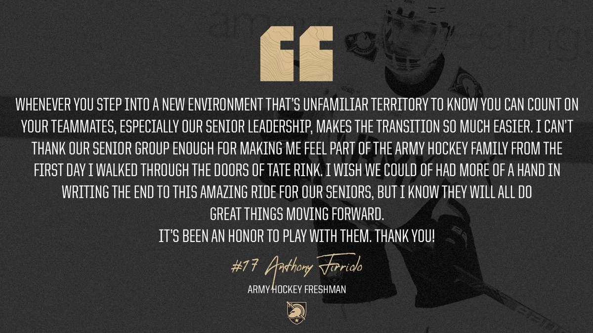 The seniors will leave a lasting impact on our freshmen class, especially #17 Anthony Firriolo #AHF