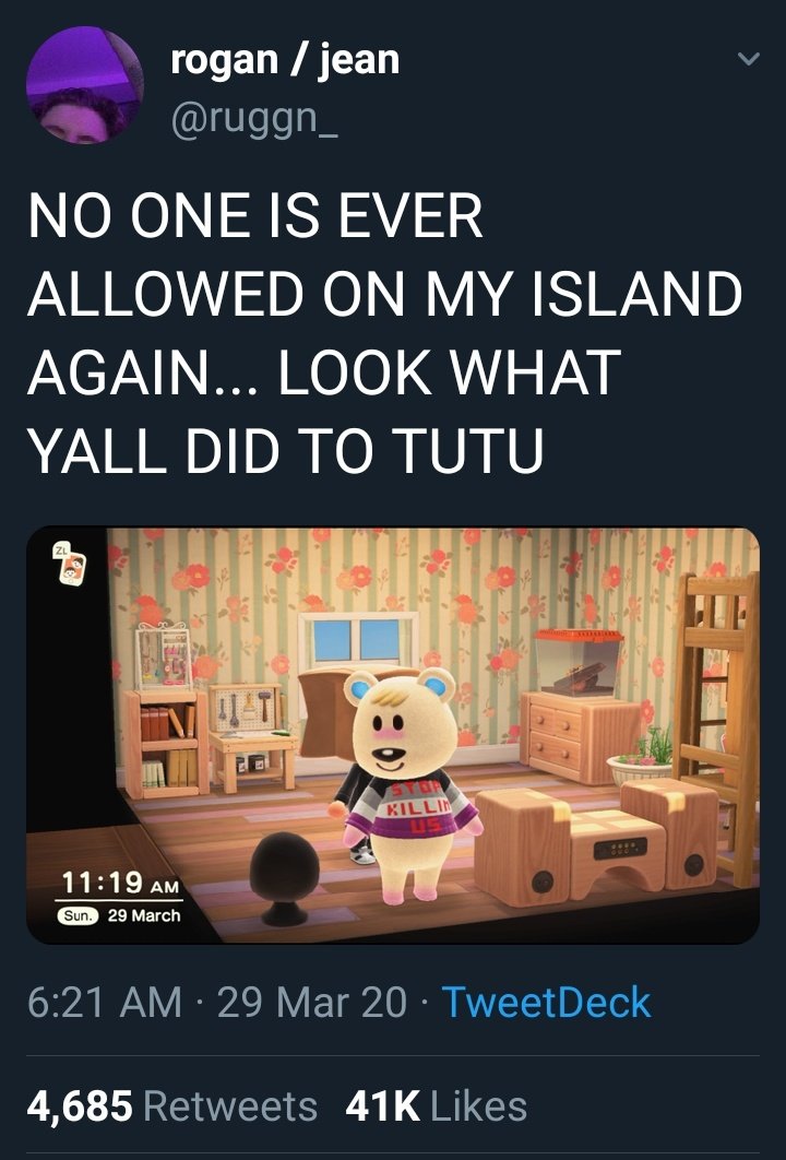 Let's take a minute and actually break down the aphobic Animal Crossing tweet because I've seen some people confused as to why it's genuinely hurtful (tweet of discussion is pictured below)(1/7)