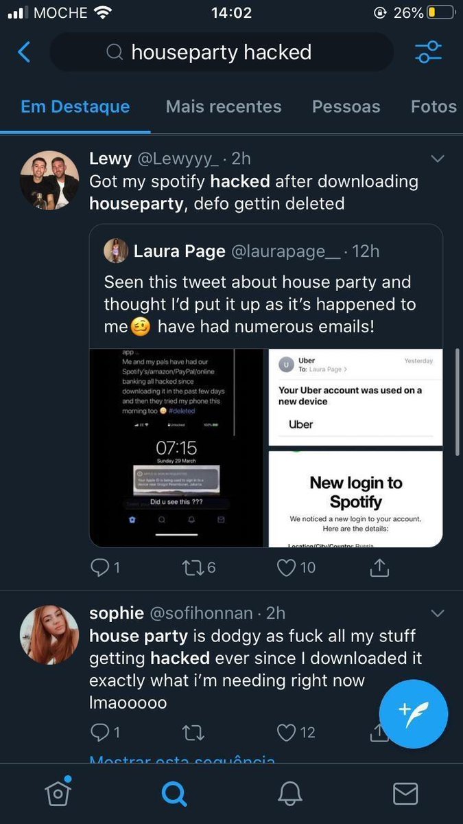 AfonsoRRamos's tweet photo. @houseparty what about this alleged hacks? Say something https://t.co/7u4RF1uQTn