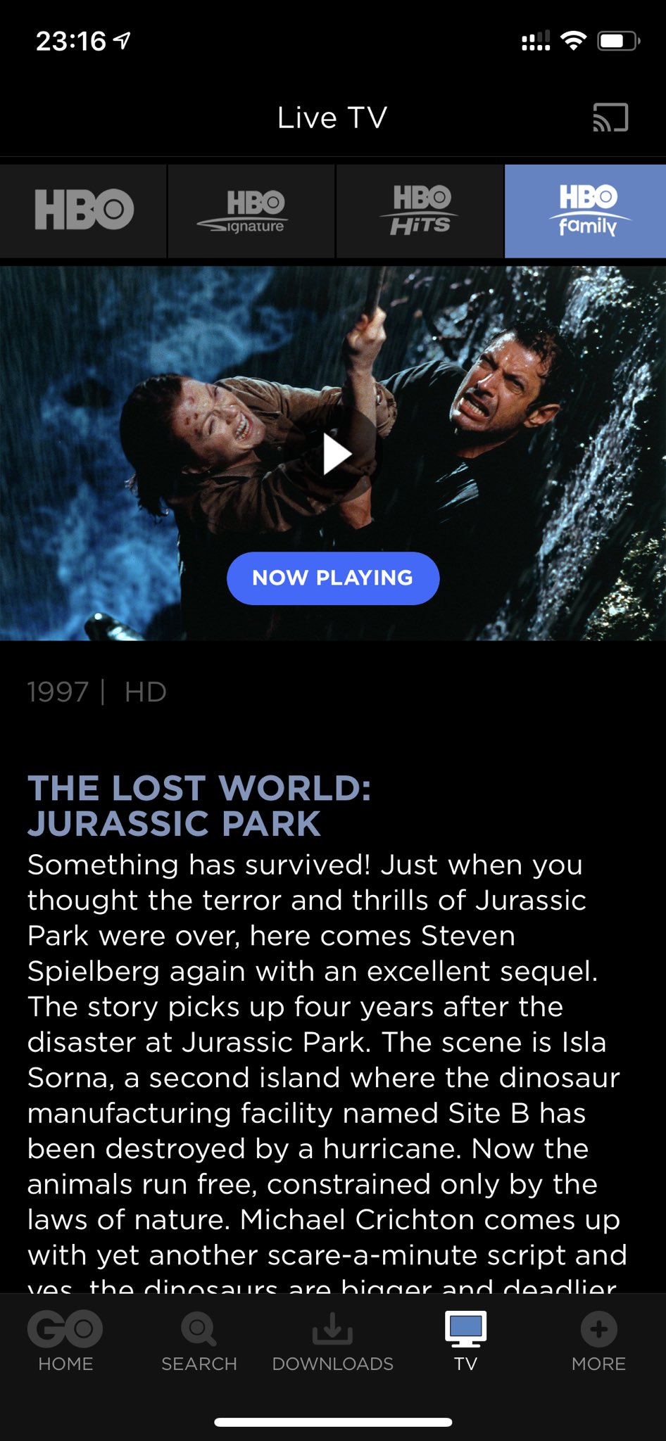 Hbo go shop got live