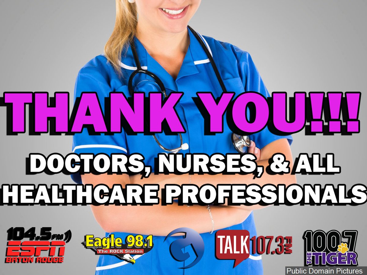 We can't say it enough. Thank you! Thank you! Thank you from <a href="/talk1073/">Talk 107.3</a> and <a href="/GuarantyMedia/">Guaranty Media</a> to all the people on the front lines fighting the #Coronavirus!