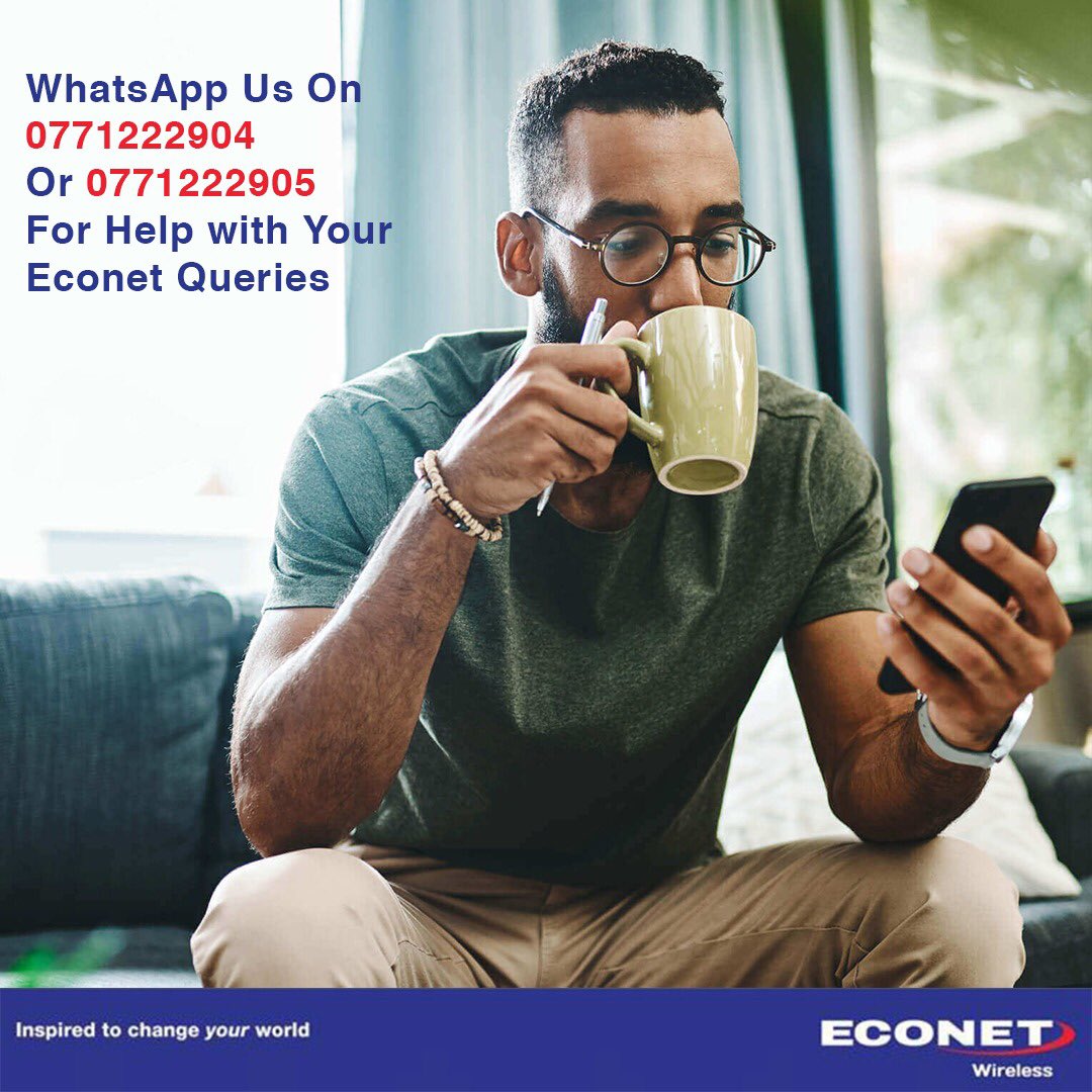 Do you know that you can actually get help on Econet querries on the following WhatsApp numbers? @econetzimbabwe @econet_support @jiantloaded @tatemug @tatandalewin @buzy263