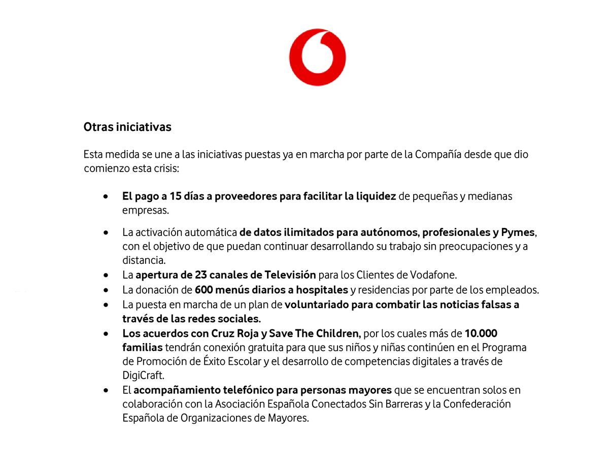 vodafone_es's tweet photo. 🔴 COMUNICADO OFICIAL | Vodafone proporcionará 30.000 SIM a hospitales, centros de atención de mayores y alumnos sin acceso a internet para garantizar su conectividad https://t.co/Nk5tHG8xvE