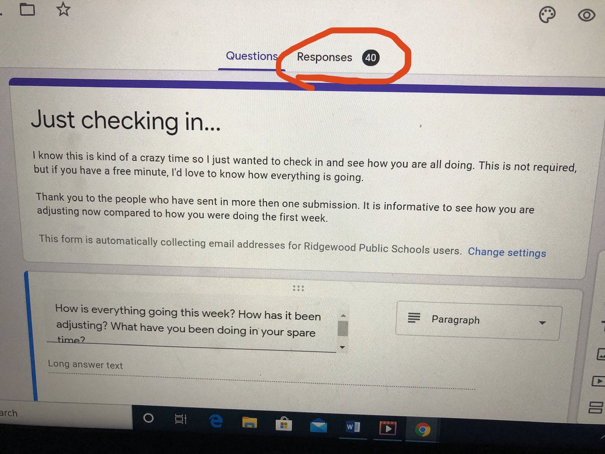 I’ve received feedback from 40 of my students over the past 2 weeks about how they’re adjusting and what they’re doing in their spare time. Thankful that they are all healthy and staying positive ☺️