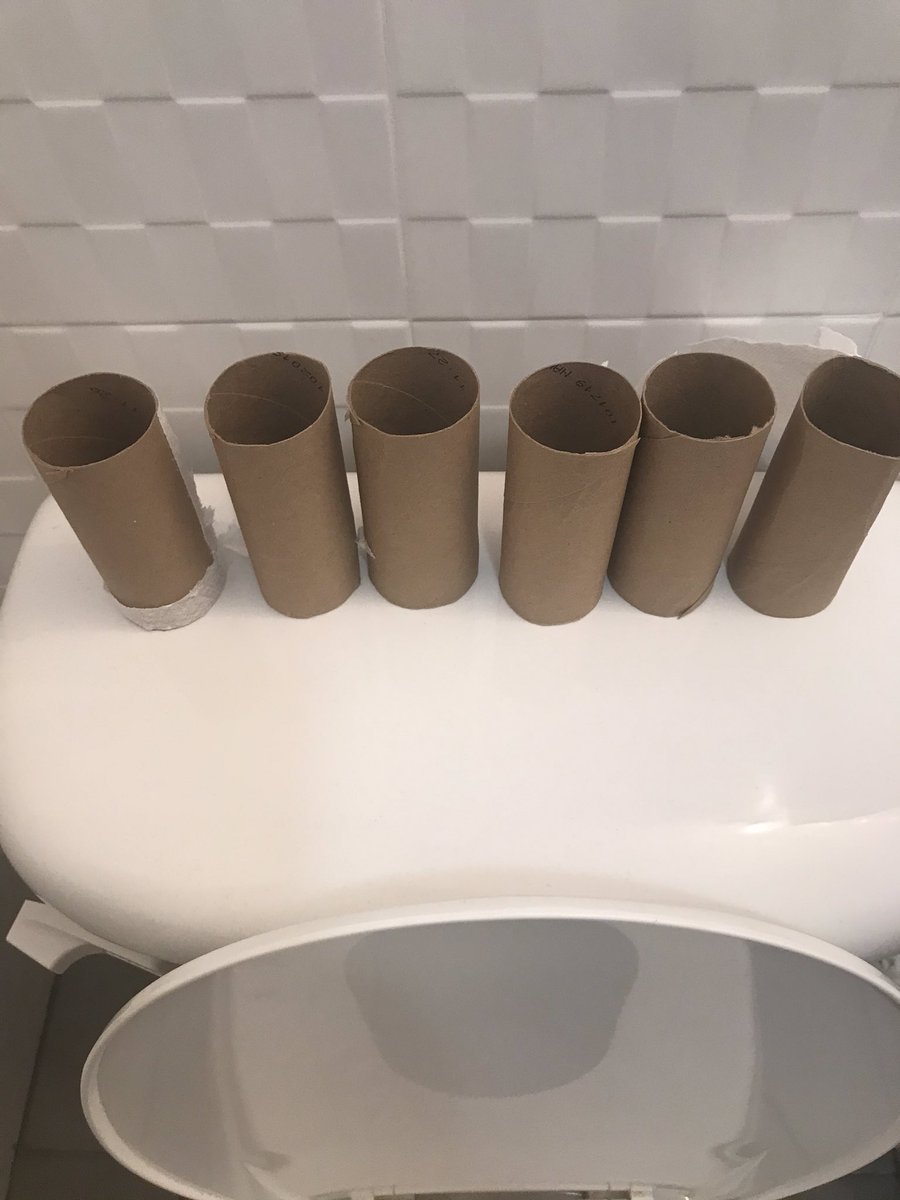 PCRMikeCaputo's tweet photo. Forget chalk marks on the wall ... THIS is how Americans are marking the passage of #COVID19.
Self-Isolation, Day Forever. #Quarantine #SaveTheTP https://t.co/DzYvPRgr7G