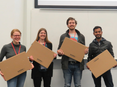 rgaiacs's tweet photo. #CollabW19 Hackday prize was Portable USB Monitor. https://t.co/xQ9vy3KctN @SoftwareSaved definitely gave a fabulous prize so last year winners could have a great experience attending #CollabW20. https://t.co/MV0yYPRx8X