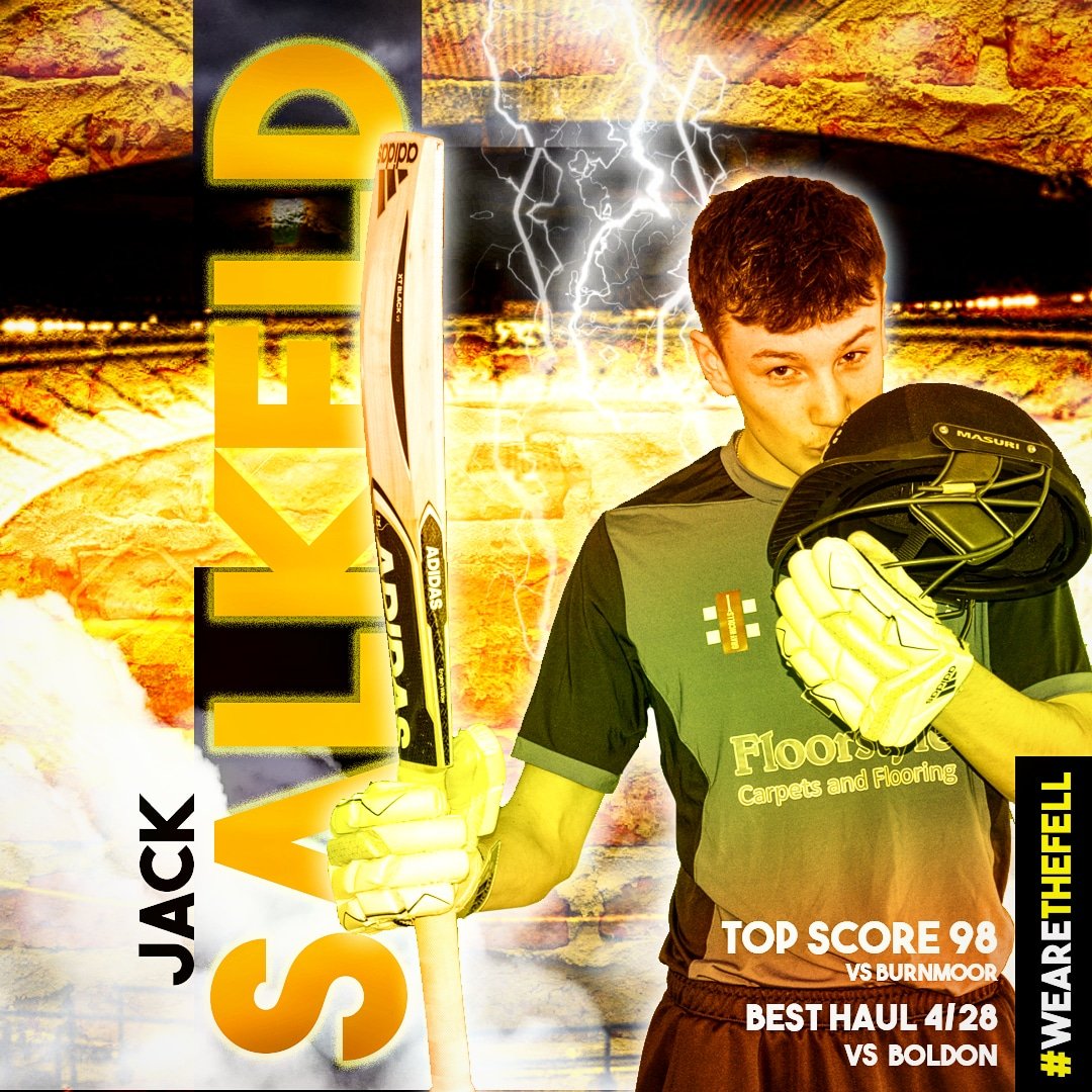 GatesheadFellCC's tweet photo. Today's stat attack is the cheeky chappy again @JackSalkeld5

#cricket #cricketfamily #cricketdesign #batsmen #cricketer #batsmen #wearethefell https://t.co/361KZJ3RnO