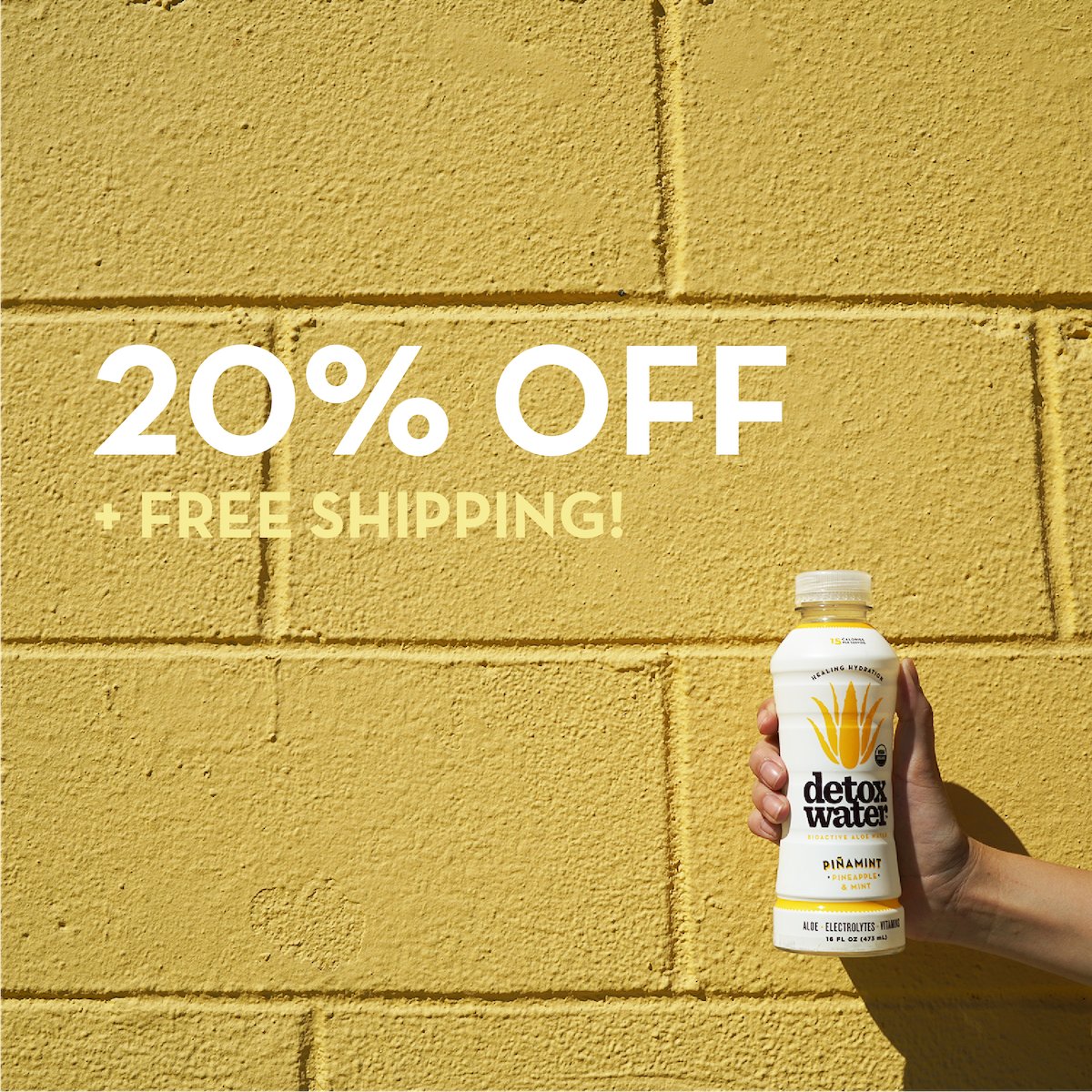 Here’s something to brighten your Monday 🌞 And yes, it’s Monday in case you lost track. ➡️ Save 20% on all orders + free shipping ⬅️ Hurry! Sale ends 03/31. bit.ly/3bDfEe4 #DrinkAloe