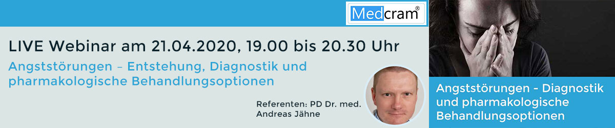 #CME #Fortbildung - #LiveWebinar #Psychotherapie #Angststörungen – Entstehung, Diagnostik und pharmakologische Behandlungsoptionen Anmeldung: cme.medcram.de/cme-fortbildun…
