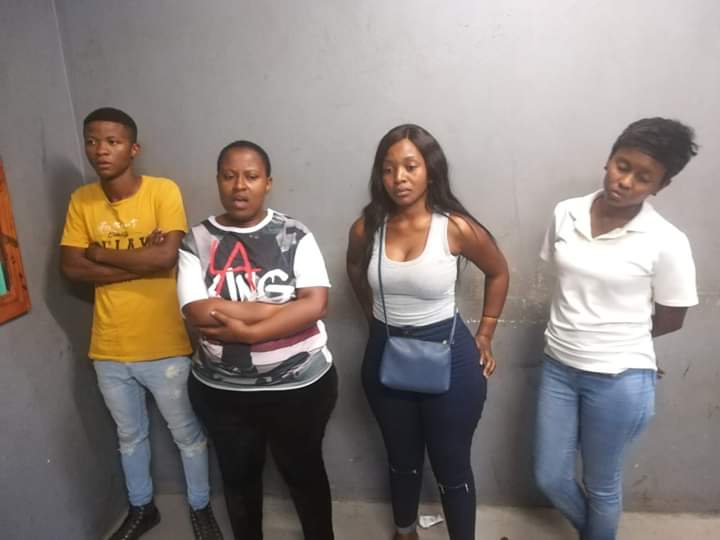 marwalep's tweet image. Remember them? The ones who were swearing at Bheki Cele on a video? Now detained 🤣😂