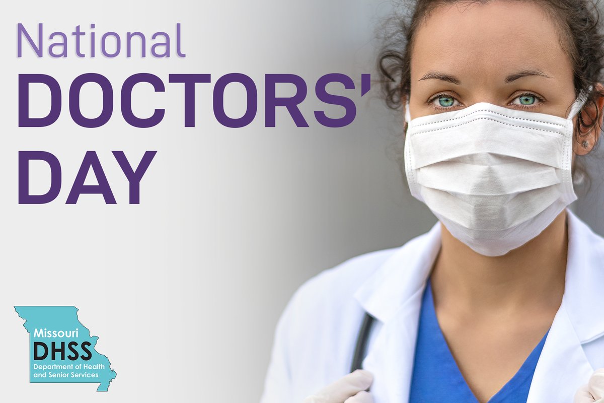 Missouri Department of Health & Senior Services (@healthylivingmo) on Twitter photo 🩺Today is #NationalDoctorsDay! We want to thank all of the doctors who are on the frontlines of the #COVID19 response, including our team here at <a href="/HealthyLivingMo/">Missouri Department of Health & Senior Services</a>. We will persevere over COVID-19 with the help of every healthcare professional. 🩺Today is #NationalDoctorsDay! We want to thank all of the doctors who are on the frontlines of the #COVID19 response, including our team here at <a href="/HealthyLivingMo/">Missouri Department of Health & Senior Services</a>. We will persevere over COVID-19 with the help of every healthcare professional.