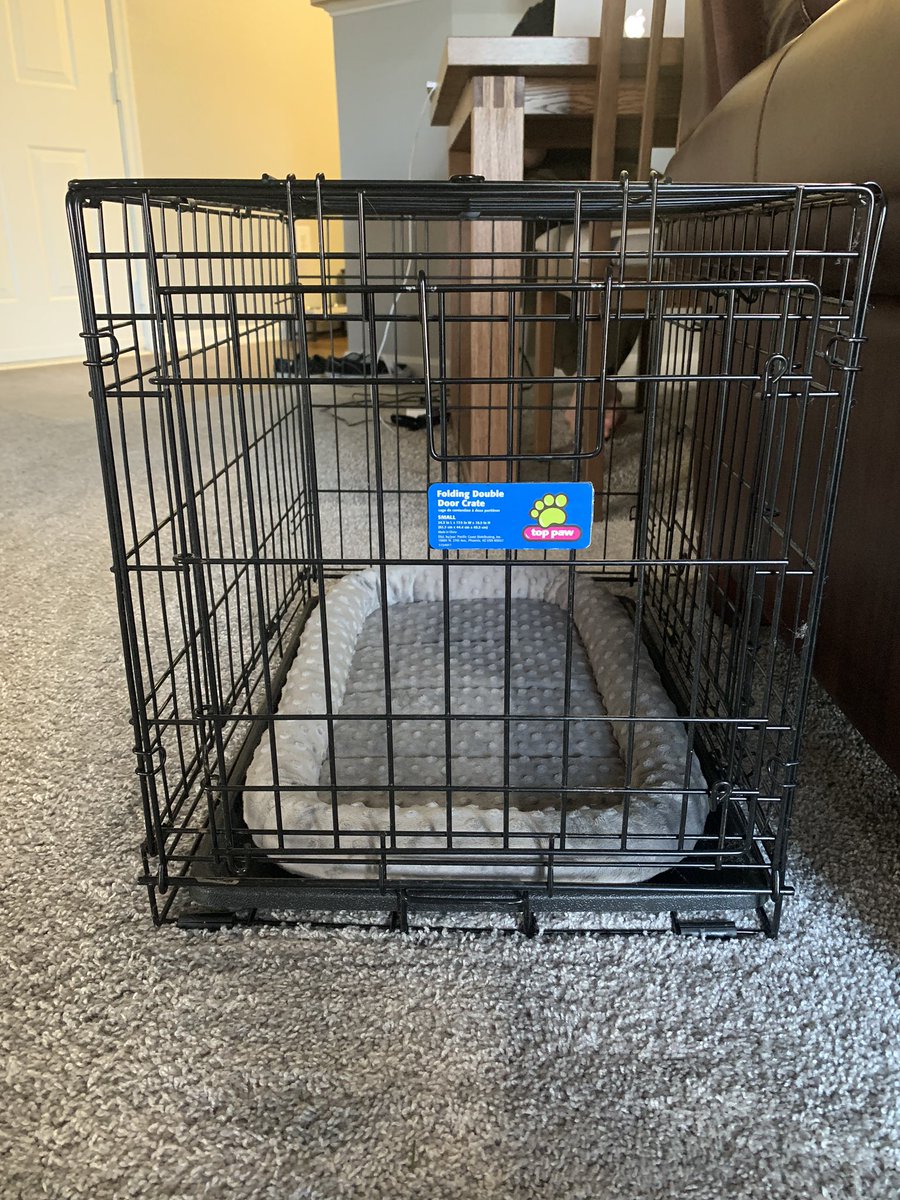 MsBoyntonMTES's tweet photo. For make-it Monday I spent some time putting together my puppies new crate! @MadisonsTrust16 https://t.co/rHOvbbK5HI