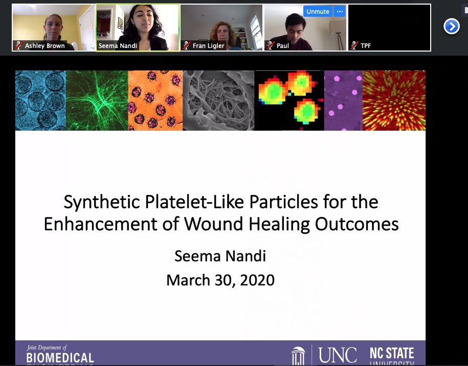 And just like that my first PhD student passed her defense.  Congrats Dr. Nandi!!!!!  <a href="/seema_nandi/">Seema Nandi</a>  So proud of Seema and all she’s accomplished.  #SocialDistancing #firstPhD @UNCNCSUBME