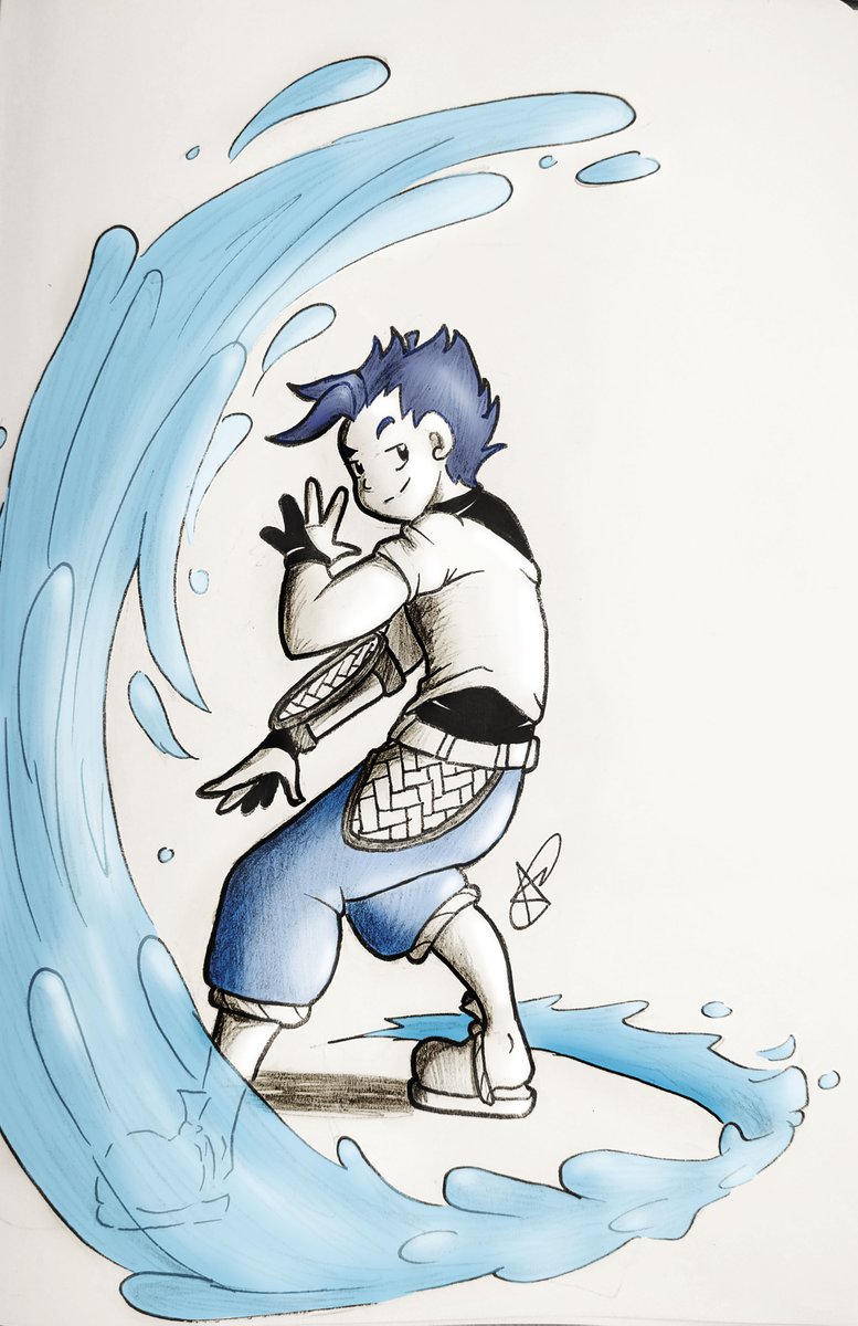 azdreamy's tweet photo. Sheild
Rick is not a good fighter but he learned to master his water shield pretty quickly.
#wakfu #wakfuoc #feca #shield #watershield #blue #dynamicpose https://t.co/WW8uTuClvc