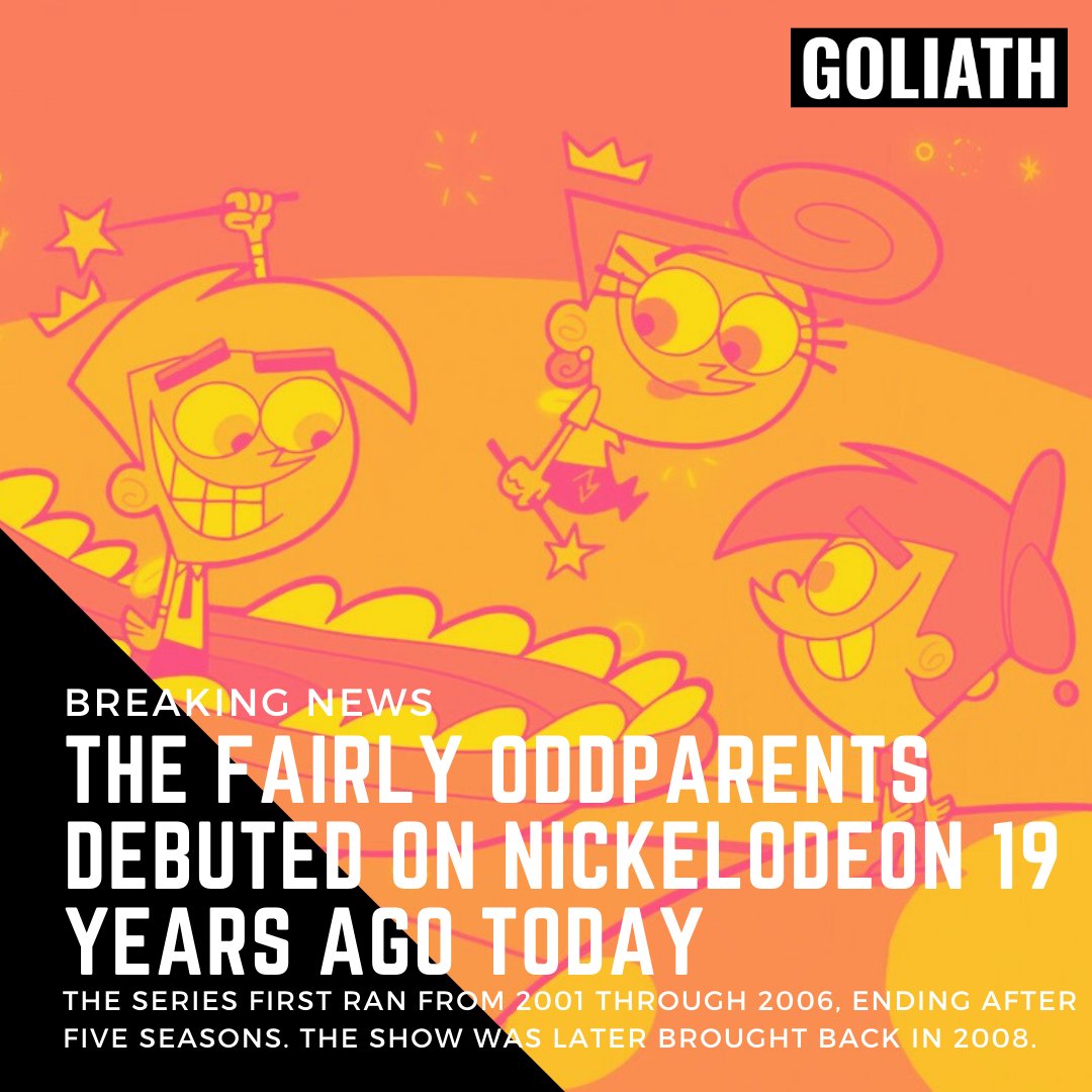 Goliath_com's tweet photo. 'The Fairly OddParents' was released on Nickelodeon 19 years ago today! https://t.co/OTjd4ixrzW