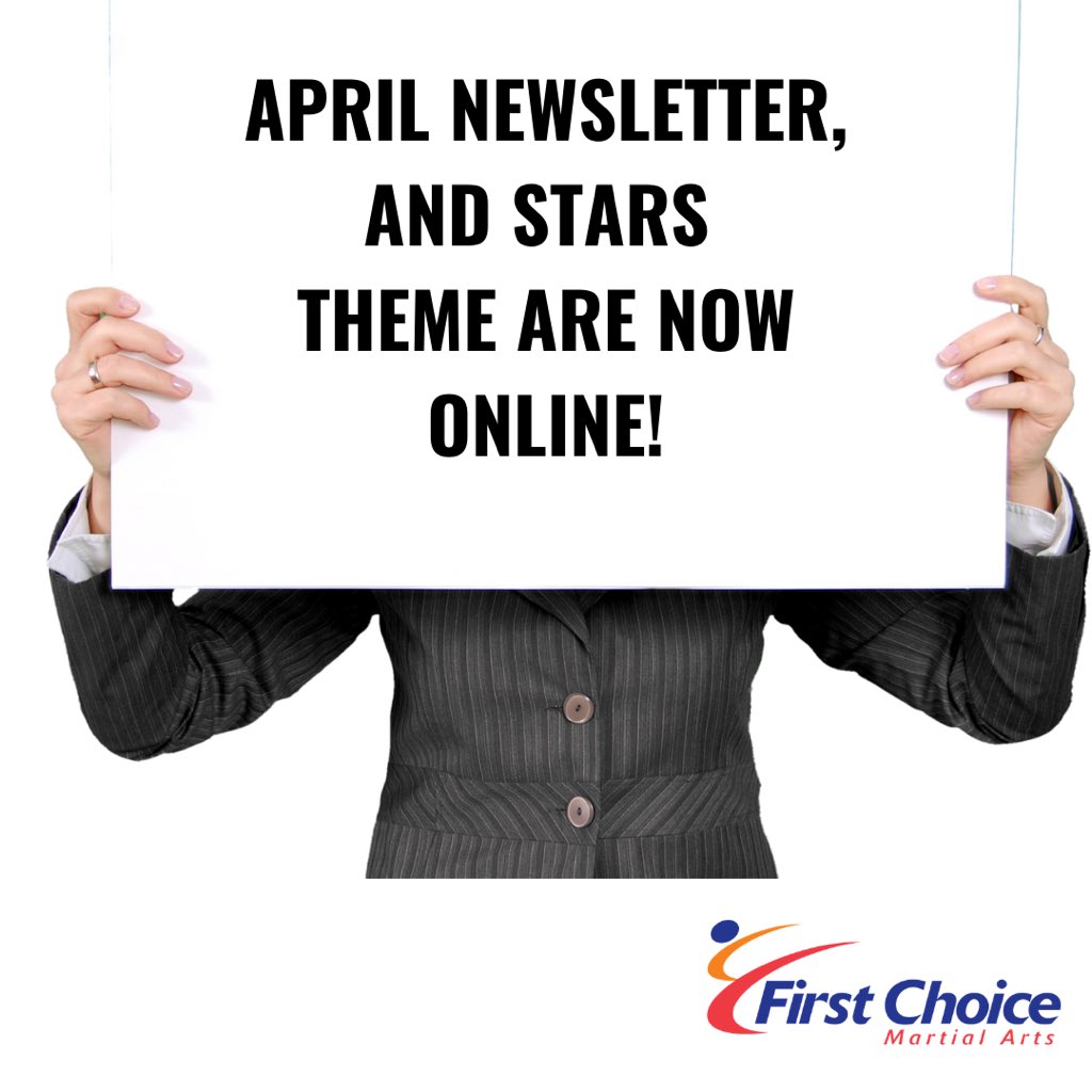 FCMAKarate's tweet image. The April news and STARS sheet are now online. Also the virtual class planners are also online and we plan on finishing the videos ASAP for you to follow along. Go to firstchoicemartialarts.com Train hard!!! #martialartspassion #karateislife