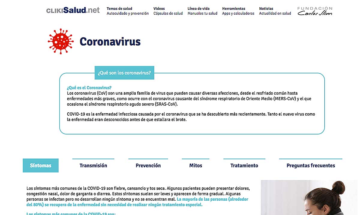 #FundaciónCarlosSlim invita a visitar el tema de salud #COVID19 en su portal <a href="/CLIKISalud1/">clikisalud1</a> fundacioncarlosslim.org/fundacion-carl…