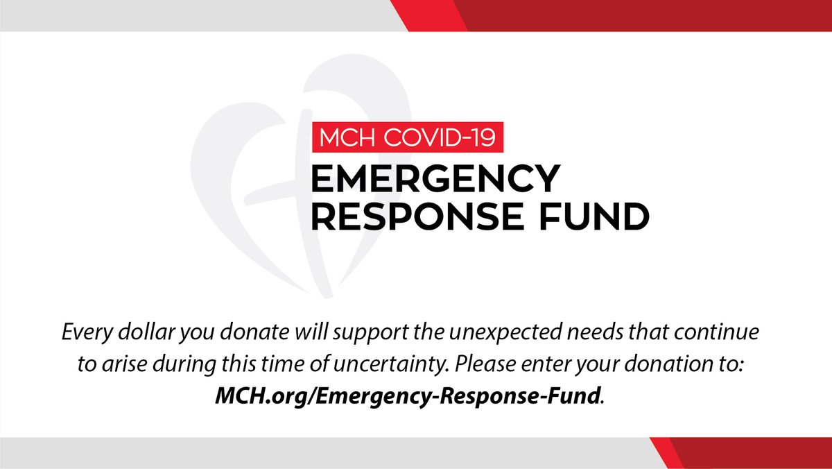 We have created a special MCH COVID-19 Emergency Response Fund to ensure we are meeting the needs of our children, youth and families during this challenging time. Donate here: MCH.org/Emergency-Resp…  |  Learn more: bit.ly/2ULqXdf.
