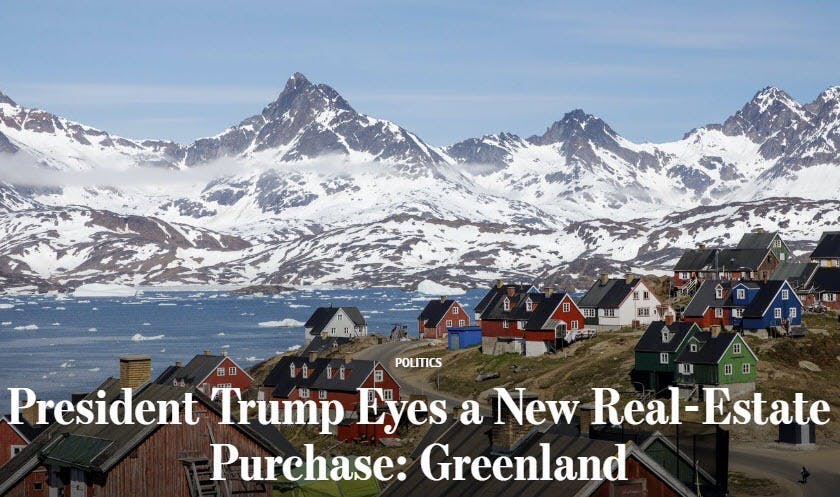 7. THEN TRUMP DECIDES HE WANTS TO BUY GREENLANDThis didn't sit well with me either.I know there were a few theories floating around, but there had to be a deeper meaning.He wanted us to focus on  #Greenland for some reason.But why?