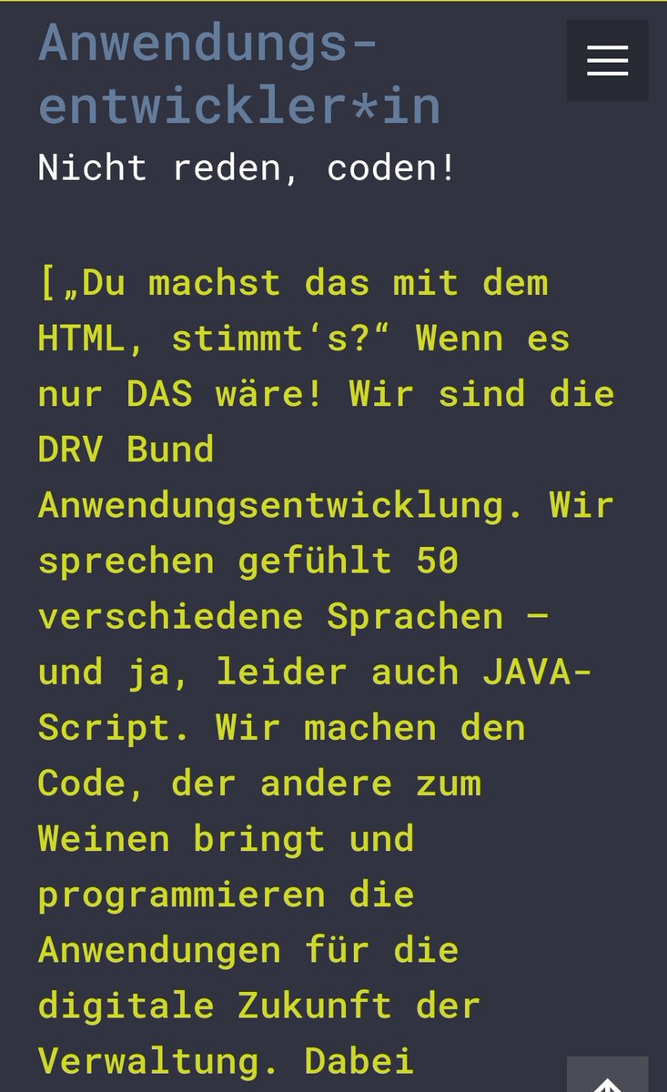 Heute hat mich ein "Personalgewinner" von <a href="/die_rente/">Deutsche Rentenversicherung</a> auf deren offene Vakanzen aufmerksam gemacht. Ist das nur nicht mein Humor oder kommt diese Stellenbeschreibung wirklich direkt aus der Hölle? 🤯 echte-it.de/berufe/anwendu…